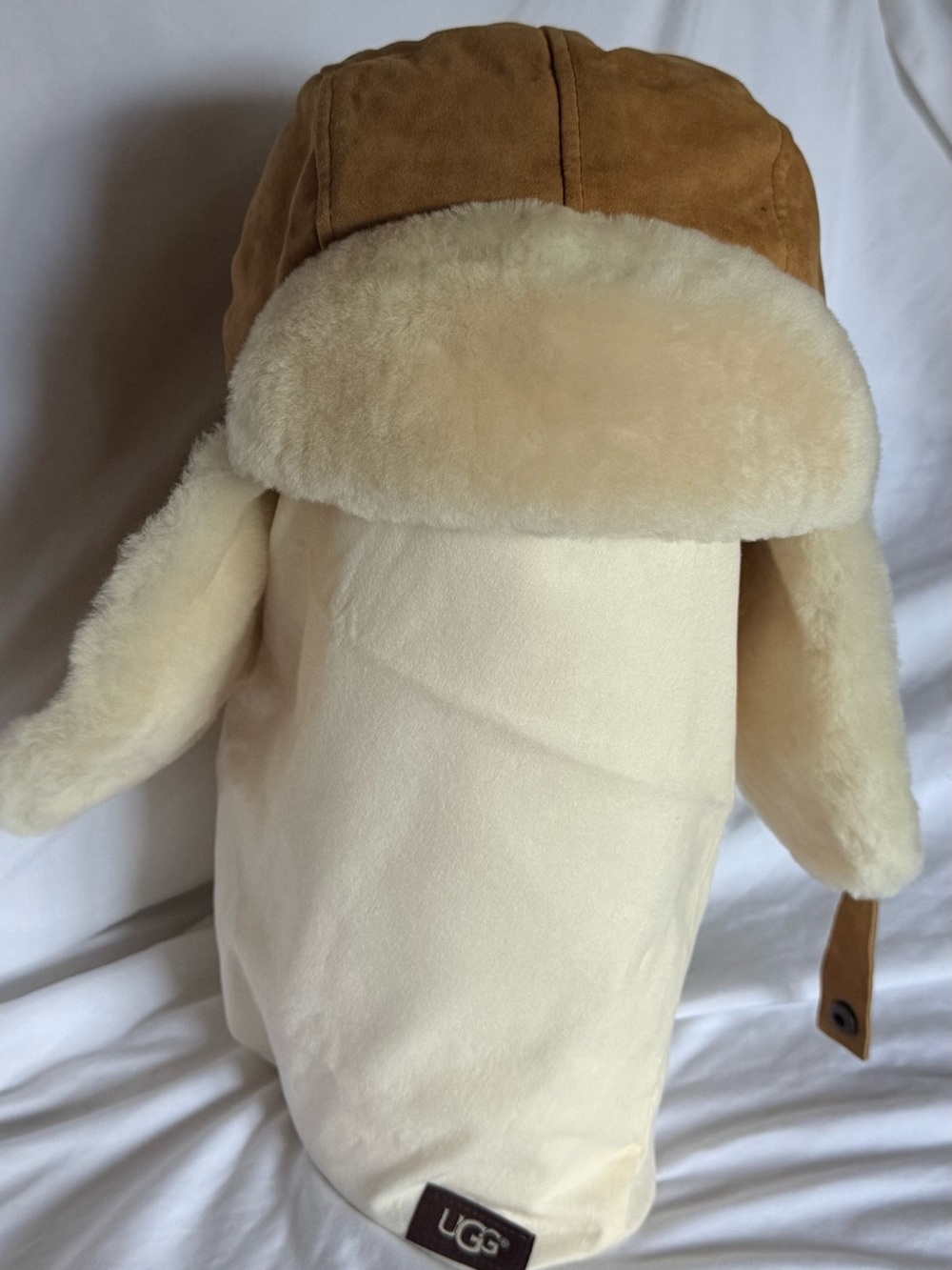 UGG Shearling Trapper Hat - Chestnut and Cream